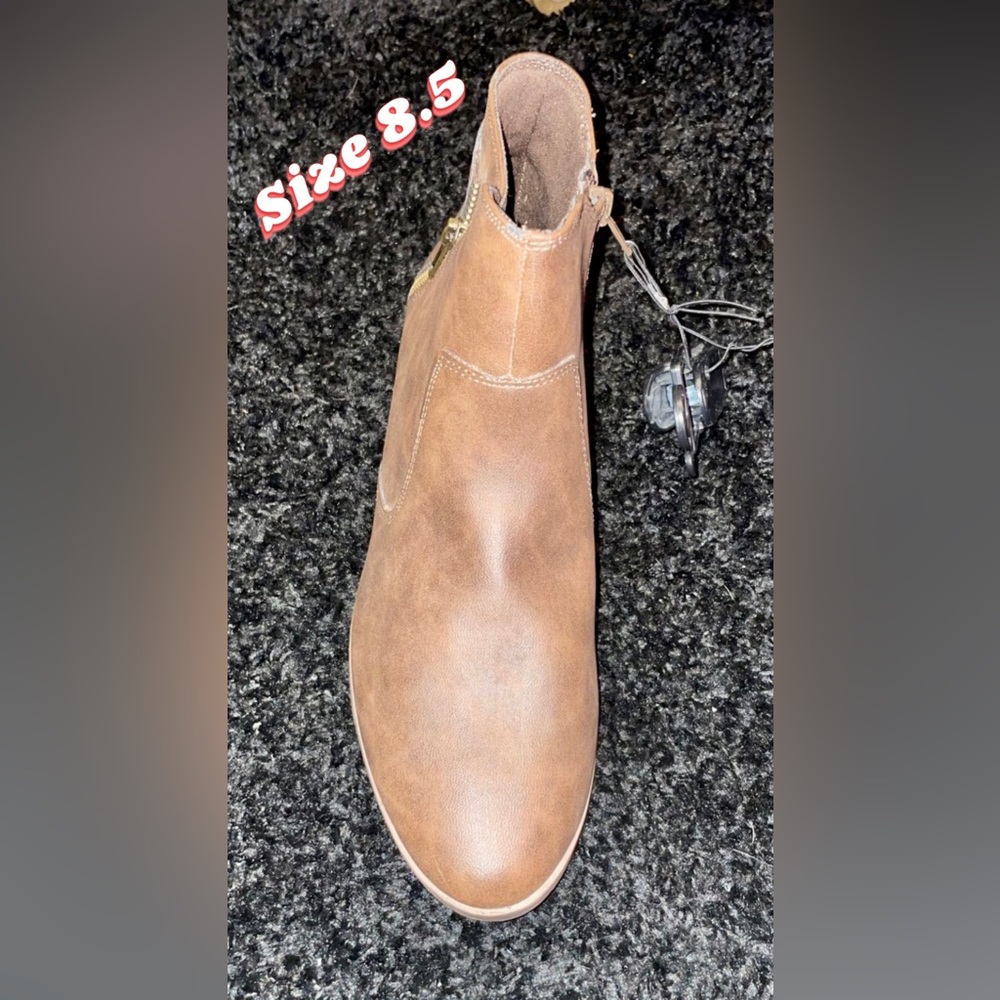 Tan ankle boots
